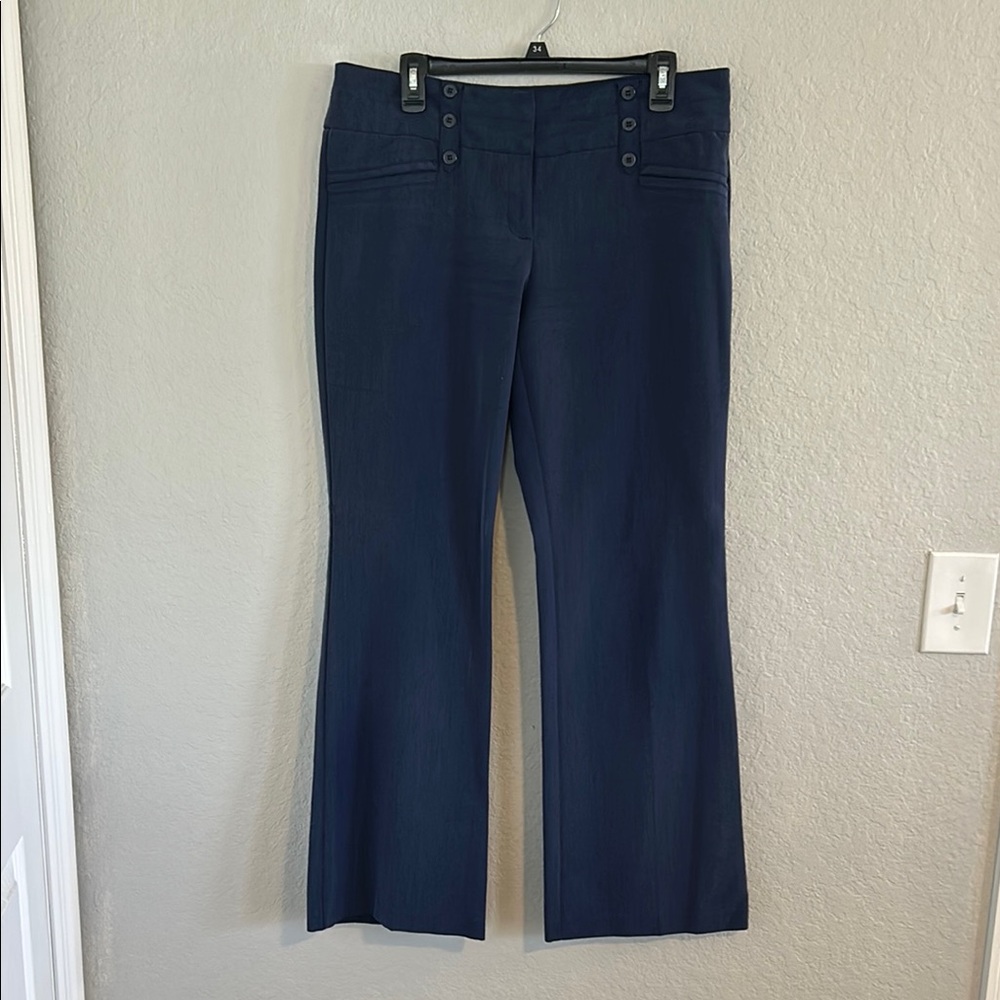 Navy Flared Pants